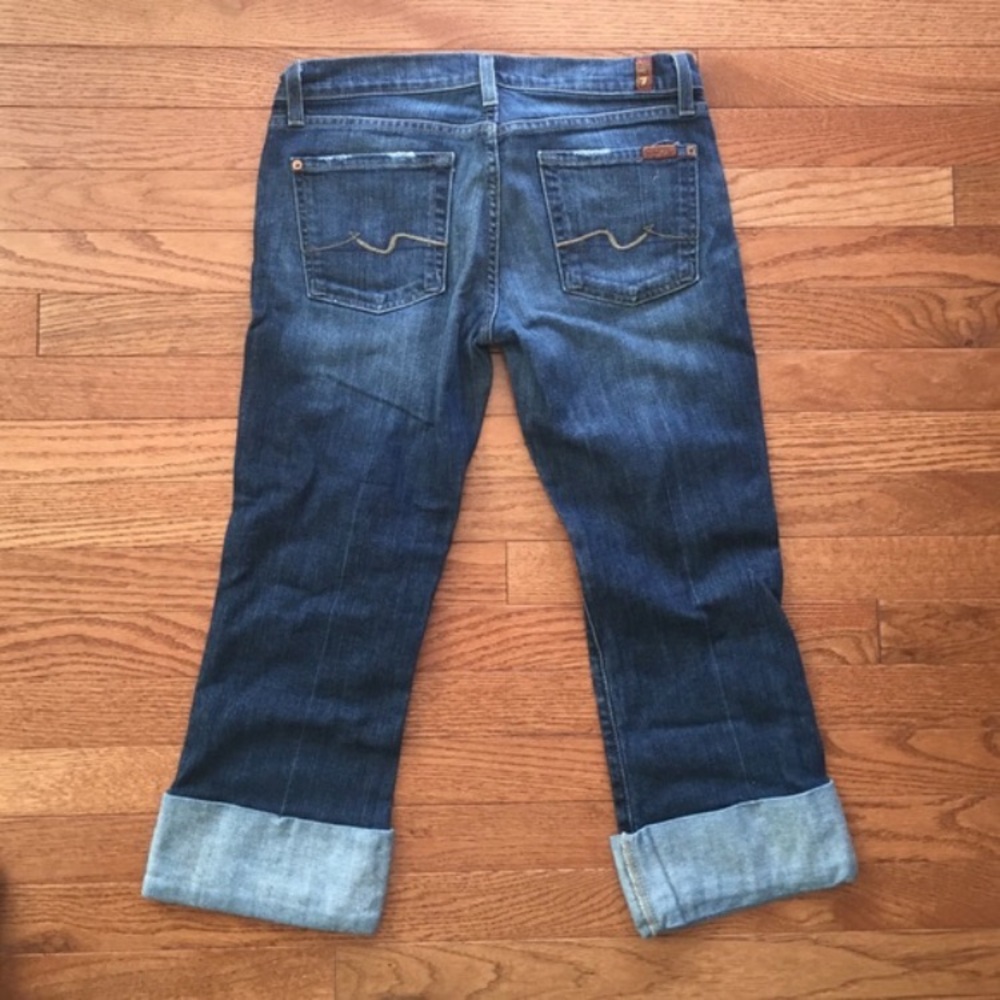 ☀️ 7 For All Mankind Cuffed Flip Flop jeans